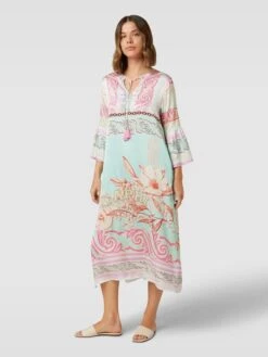 Yippie Hippie Midikleid Mit Viskose-Anteil - Türkis